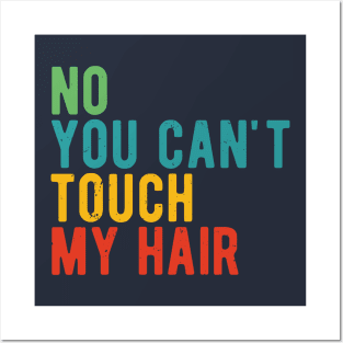 funny quote  no you cant touch my hair vintage humor meme Posters and Art